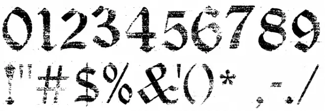 Faith Collapsing Font OTHER CHARS