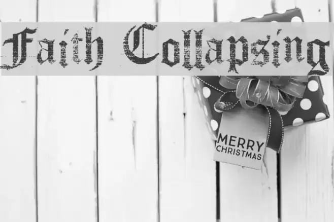 Faith Collapsing Font examples