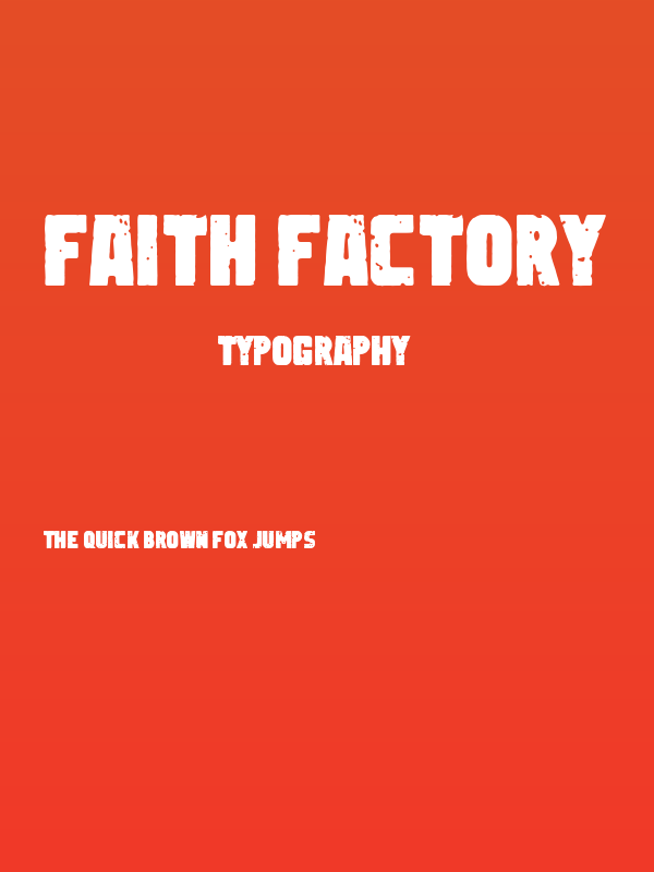 Faith Factory Poster