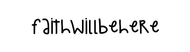 FaithWillBeHere  नि: शुल्क फ़ॉन्ट्स डाउनलोड