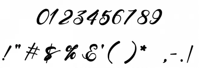 Faithe Font OTHER CHARS