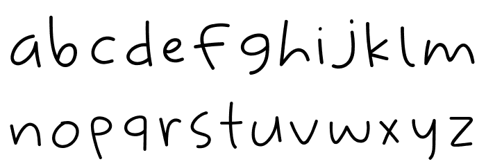 Faithful Hand Font LOWERCASE