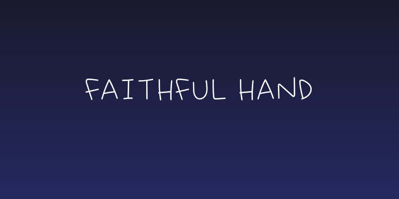 Faithful Hand Social Header