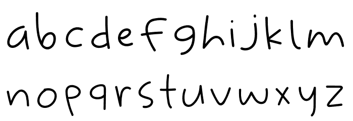 Faithful Hand Font LOWERCASE