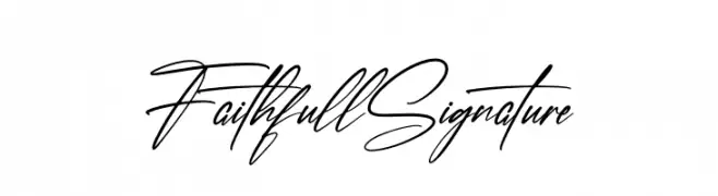 Faithfull Signature  नि: शुल्क फ़ॉन्ट्स डाउनलोड