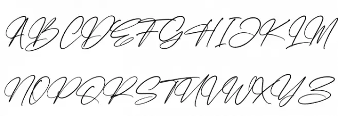 Faithfull Signature Шрифта ВЕРХНИЙ