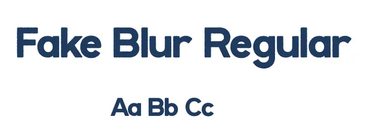 Fake Blur Regular
