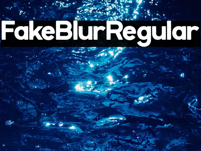 Fake Blur Regular Example 3