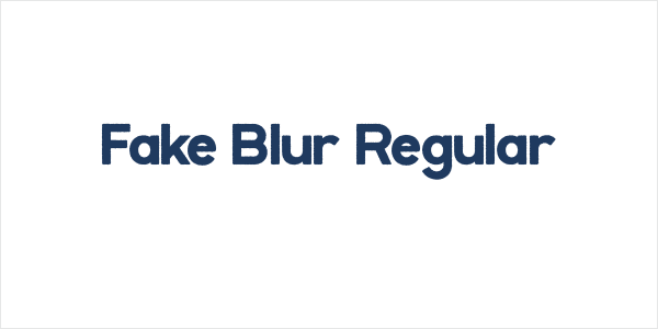 Fake Blur Regular Logo