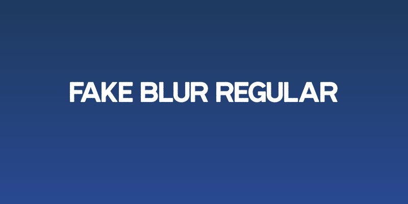 Fake Blur Regular Social Header