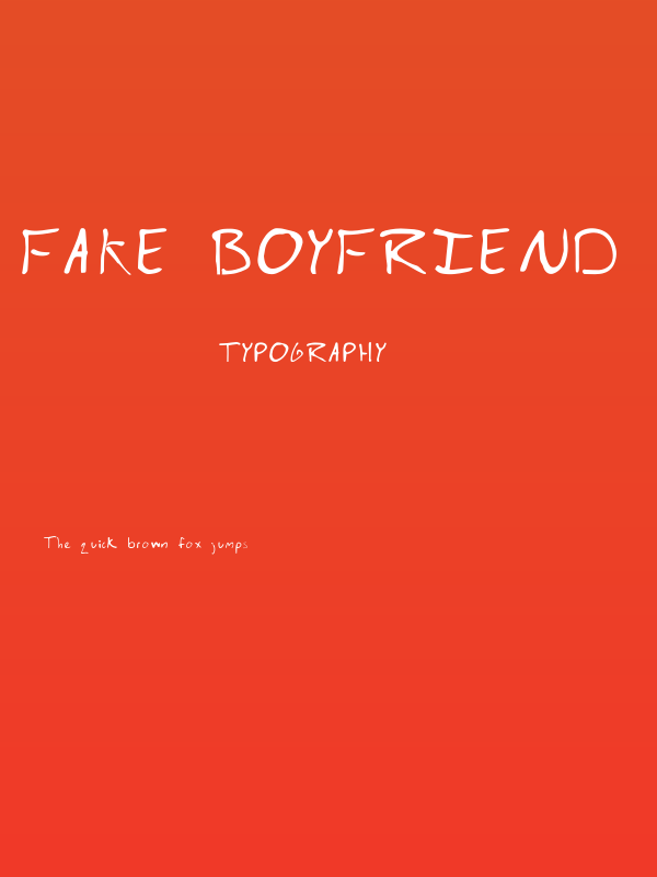 Fake Boyfriend  Regular Poster