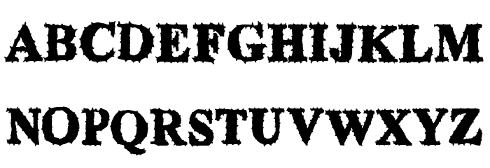 Fake Godness Font UPPERCASE