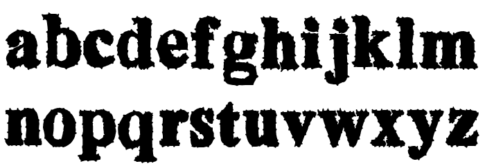 Fake Godness Font LOWERCASE