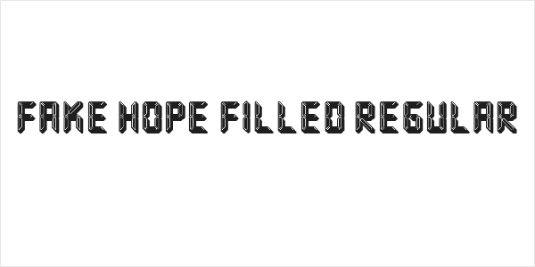 Fake Hope Filled Regular Logo