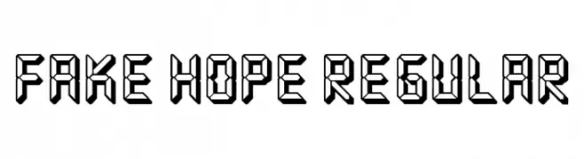 Fake Hope Regular  नि: शुल्क फ़ॉन्ट्स डाउनलोड