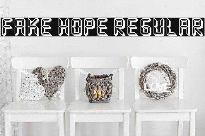 Fake Hope Regular Font examples