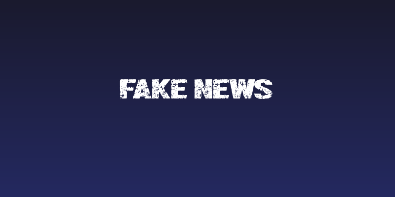 Fake News Social Header