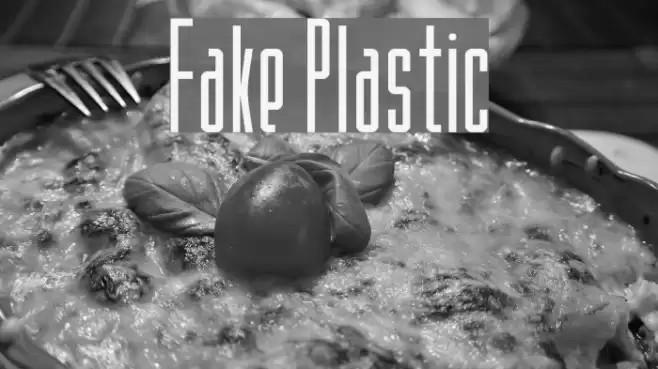 Fake Plastic Font examples