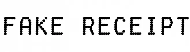 Fake Receipt  les polices de caractères gratuit tlcharger