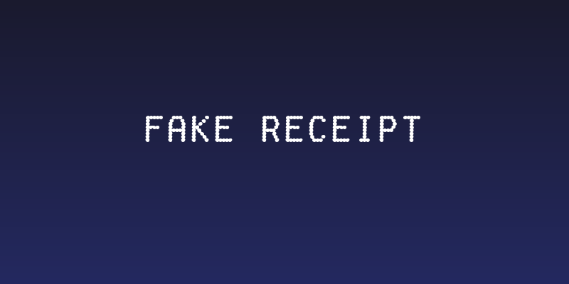 Fake Receipt Social Header