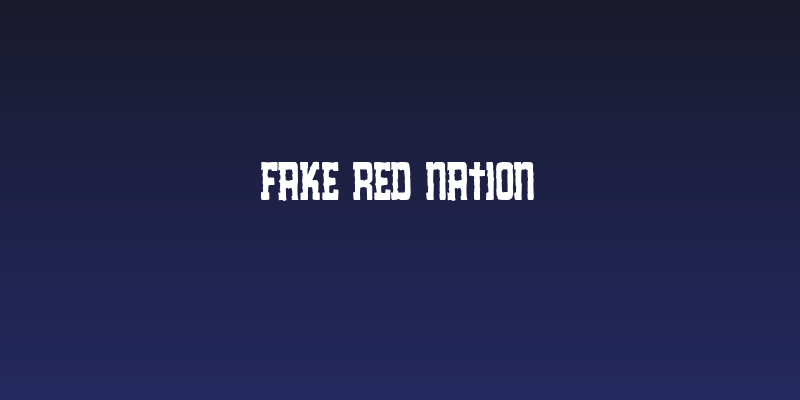 Fake Red Nation Social Header