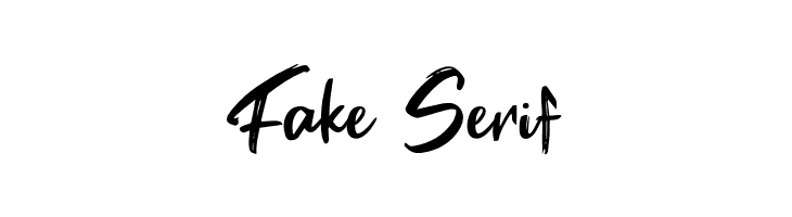 Fake Serif  font caratteri gratis