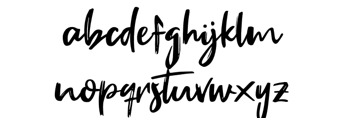 Fake Serif Font LOWERCASE