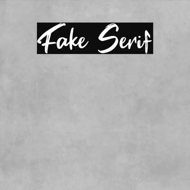 Fake Serif Fuentes examples