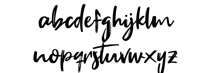 Fake Serif Font LOWERCASE