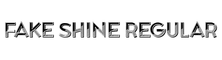 Fake Shine Regular  Free Fonts Download