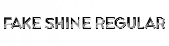 Fake Shine Regular  フリーフォントのダウンロード