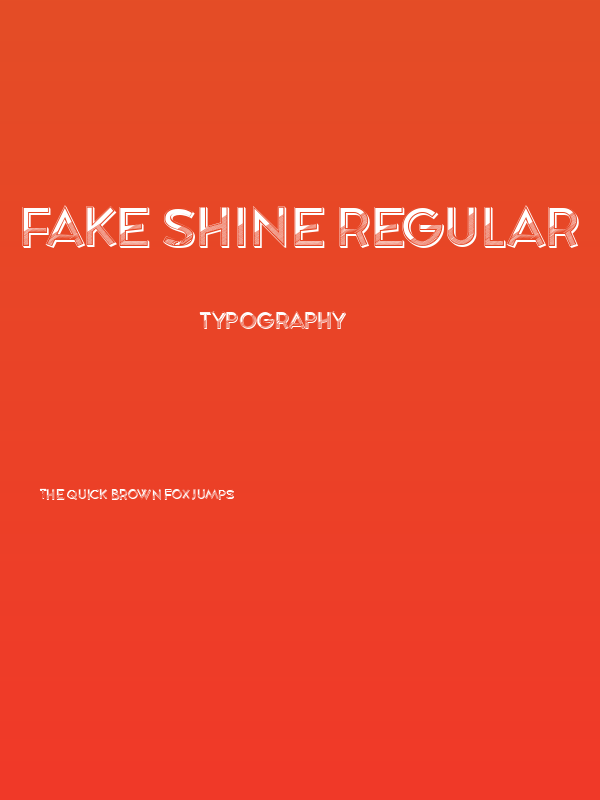 Fake Shine Regular Poster