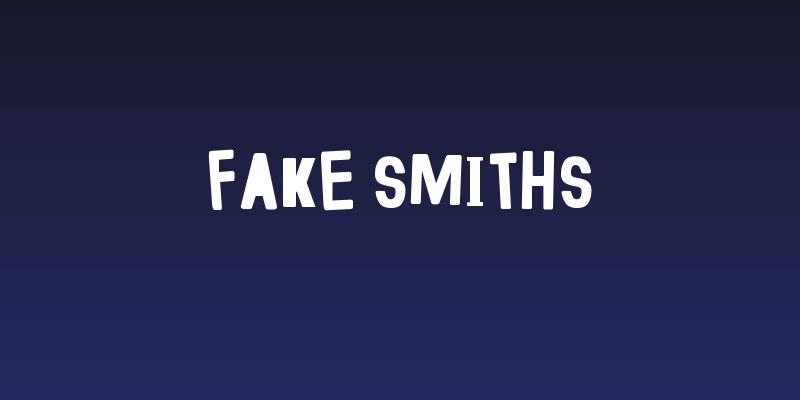 Fake Smiths Social Header