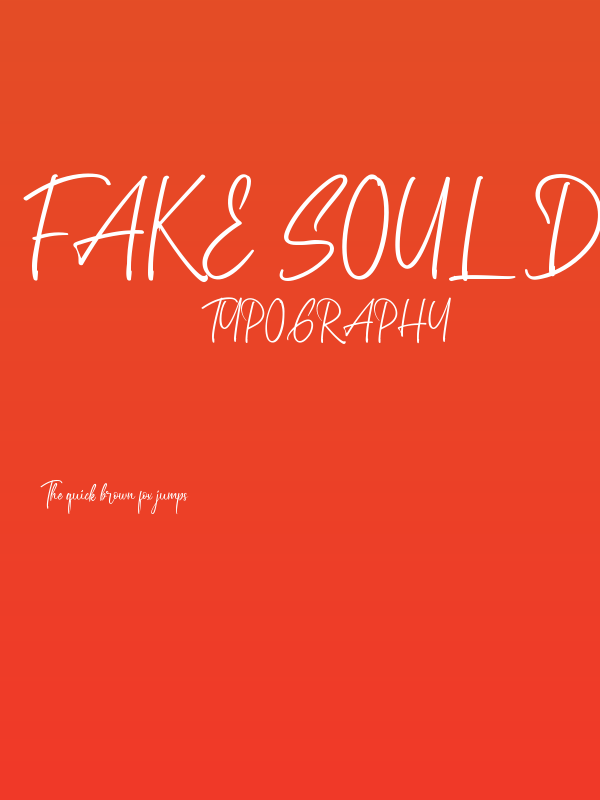 Fake Soul Demo Poster