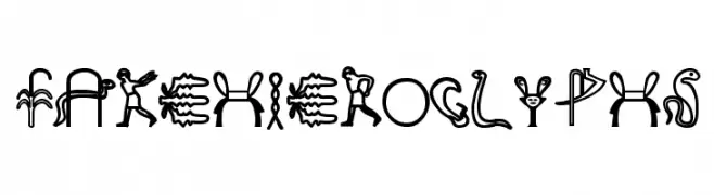 FakeHieroglyphs  Скачать бесплатные шрифты