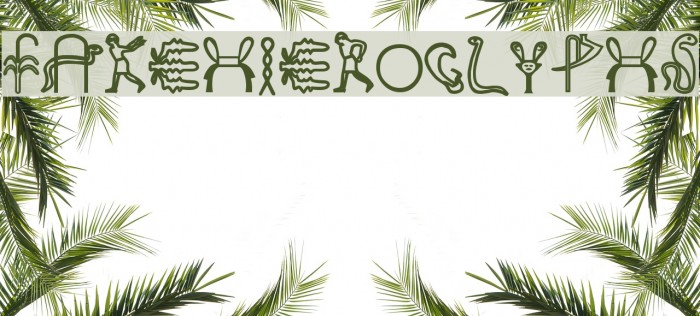 FakeHieroglyphs Font examples