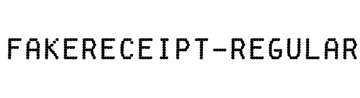 FakeReceipt-Regular Font