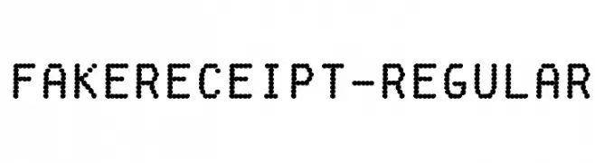 FakeReceipt-Regular  免费字体下载