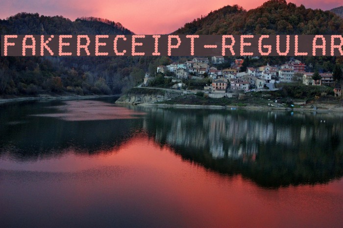FakeReceipt-Regular Font examples