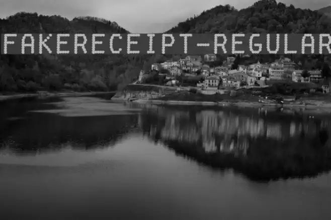 FakeReceipt-Regular Font examples
