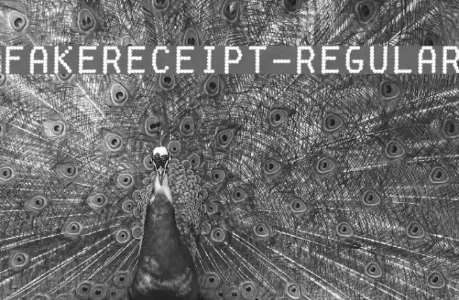 FakeReceipt-Regular Font examples