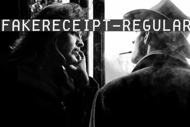 FakeReceipt-Regular Font examples