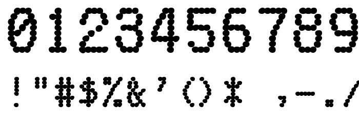 FakeReceipt Font OTHER CHARS