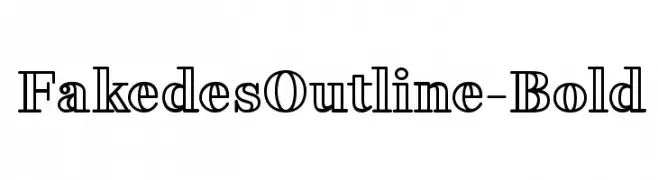 FakedesOutline-Bold  Fuentes Gratis Descargar