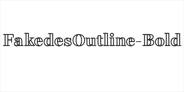 FakedesOutline-Bold Logo