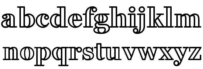 FakedesOutline-Bold Font LOWERCASE
