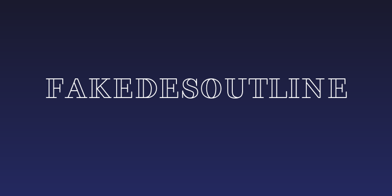 FakedesOutline Social Header