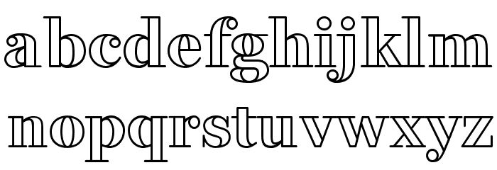 FakedesOutline Font LOWERCASE