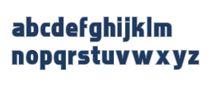 Faktos Contour Lowercase