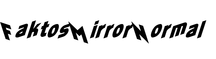 Faktos Mirror Normal  Frei Schriftart Herunterladen